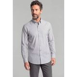 Bisse Modern Fit Paşa Yaka Saten Pamuk Gri Erkek Gömlek GMCZG0822300220_D55 - XL