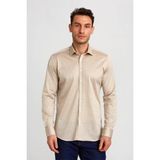 Bisse Platinium Regular Fit Bej Erkek Gömlek PLTG024_D07