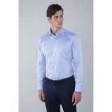 Bisse Platinium Regular Fit İtalyan Kumaş Mavi Erkek Gömlek PLTG002_D35 - 39