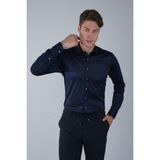 Bisse Platinium Regular Fit Koyu Lacivert Gömlek PLTG026_40 - XL