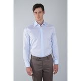 Bisse Regular Fit Cepsiz Pamuk Mavi Erkek Gömlek GMKLS250054_35 - 42