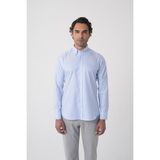 Bisse Regular Fit Erkek Uzun Kol Pamuk Mavi Gömlek GMCZG250044_D35 - 2XL