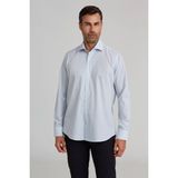Bisse Regular Fit İtalyan Yaka Kareli Mavi Erkek Gömlek GM23K232072_D35 - 39