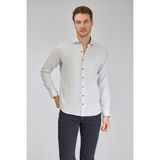 Bisse Regular Fit İtalyan Yaka Taş Pamuk Erkek Gömlek GMFLN0222303221_D60 - XL