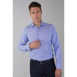 Bisse Regular Fit İtalyan Yaka Uzun Kol Pamuk Mavi Erkek Gömlek GMCZG250128_D35 - 39