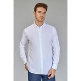 Bisse Regular Fit Klasik Spor Yaka Beyaz Erkek Gömlek GMKLS4KSP242045_D01