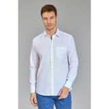 Bisse Regular Fit Klasik Spor Yaka Beyaz Erkek Gömlek GMKLS4KSP242049_D01