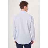 Bisse Regular Fit Kol İçi Apoletli Açık Mavi Erkek Gömlek GM23Y231096_D33 - 2XL