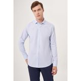 Bisse Regular Fit Kol İçi Apoletli Açık Mavi Erkek Gömlek GM23Y231096_D33