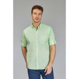 Bisse Regular Fit Paşa Yaka Açık Yeşil Erkek Gömlek GMARS250006_D47