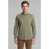 Bisse Regular Fit Paşa Yaka Keten Yeşil Erkek Gömlek GMKTN3PS224003_D47 - 2XL