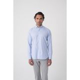 Bisse Regular Fit Paşa Yaka Pamuk Mavi Erkek Gömlek GMEKS4K242024_D35 - XL