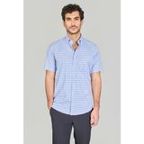 Bisse Regular Fit Paşa Yaka T.cep Mavi Erkek Gömlek GMCZG250094_E35