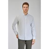 Bisse Regular Fit Paşa Yaka Yeşil Erkek Gömlek GMKTN3PS224018_D46 - XL - Açık Yeşil
