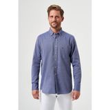 Bisse Regular Fit Spor Mavi Erkek Gömlek GM23Y231118_D39 - Lacivert