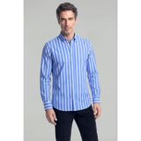 Bisse Regular Fit Uzun Kol Erkek Pamuk Mavi Gömlek GMCZG250021_D35