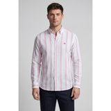 Bisse Regular Fit Uzun Kol Keten Paşa Yaka Pembe Erkek Gömlek BSGMKTN25329_D29 - XL