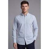 Bisse Regular Fit Uzun Kol Keten Paşa Yaka Turkuaz Erkek Gömlek BSGMKTN25329_D31 - 2XL
