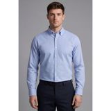 Bisse Regular Fit Uzun Kol Paşa Yaka Cepsiz Pamuk Mavi Erkek Gömlek BSGMEKS25334_D35
