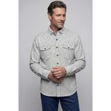 Bisse Regular Fit Uzun Kollu Flanel Pamuk Siyah Erkek Gömlek GM23Y231072_D99 - 2XL