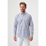 Bisse Regular Fit Uzun Kollu Paşa Yaka Gri Spor Erkek Gömlek GM23Y231031_D55