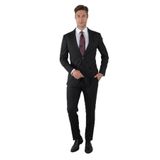 Bisse Siyah Mono Yaka Çift Yırtmaçlı 6 Drop Yün Takım Elbise PTK24K24207_C99