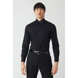 Bisse Siyah Pamuk Ata Yaka Slim Fit Erkek Gömlek GM21Y211350_D99