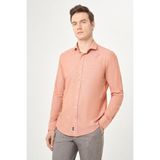 Bisse Slim Fit Kiremit Renk Spor Erkek Gömlek GM23Y231059_D26