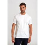 Bisse Süprem Kumaş O Yaka Beyaz Erkek T-Shirt TSNOS24Y24101_D01 - 2XL