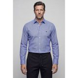 Bisse Uzun Kol Klasik Yaka Cepsiz Erkek Gömlek Lacivert BSGMEKS26320_39 - 2XL