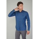 Bisse Uzun Kollu Regular Fit Spor Erkek Denim Gömlek GMJEAN252166_D66 - İndigo