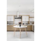 Bistro 100CM / Yuvarlak Mutfak Masası / Yuvarlak Yemek Masası / Beyaz