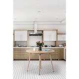 Bistro 90 cm / Yuvarlak Mutfak Masası / Yuvarlak Yemek Masası / Meşe