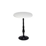 Bistro Döküm Ayak Çipa-6006 Masa - (Werzalit, Wermodin Ve Allzalit Tabla 60 Cm Çap) - Beyaz