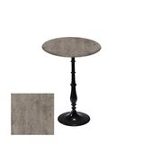 Bistro Döküm Ayak Çipa-6006 Masa - (Werzalit, Wermodin Ve Allzalit Tabla 70 Cm Çap) - Kahve Oxid