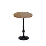 Bistro Döküm Ayak Çipa-6006 Masa - (Werzalit, Wermodin Ve Allzalit Tabla 70 Cm Çap) - Rustik Dark