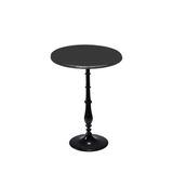 Bistro Döküm Ayak Çipa-6006 Masa - (Werzalit, Wermodin Ve Allzalit Tabla 70 Cm Çap) - Siyah