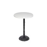 Bistro Döküm Ayak Çipa-6075 Masa - (Werzalit, Wermodin Ve Allzalit Tabla 60 Cm Çap) - Beyaz