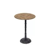 Bistro Döküm Ayak Çipa-6075 Masa - (Werzalit, Wermodin Ve Allzalit Tabla 60 Cm Çap) - Edgy Wood