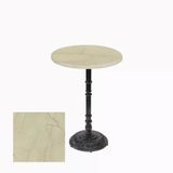 Bistro Döküm Ayak Çipa-6075 Masa - (Werzalit, Wermodin Ve Allzalit Tabla 60 Cm Çap) - Golden Marble
