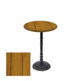Bistro Döküm Ayak Çipa-6075 Masa - (Werzalit, Wermodin Ve Allzalit Tabla 60 Cm Çap) - Real Teak
