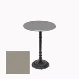 Bistro Döküm Ayak Çipa-6075 Masa - (Werzalit, Wermodin Ve Allzalit Tabla 70 Cm Çap) - Koyu Gri