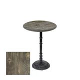 Bistro Döküm Ayak Çipa-6075 Masa - (Werzalit, Wermodin Ve Allzalit Tabla 70 Cm Çap) - Old Pine
