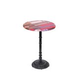 Bistro Döküm Ayak Çipa-6075 Masa - (Werzalit, Wermodin Ve Allzalit Tabla 70 Cm Çap) - Red Wood