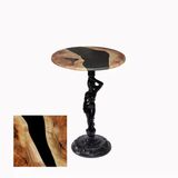 Bistro Döküm Ayak Çipa Angel Masa - (Werzalit, Wermodin Ve Allzalit Tabla 60 Cm Çap) - Epoxy