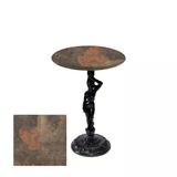 Bistro Döküm Ayak Çipa Angel Masa - (Werzalit, Wermodin Ve Allzalit Tabla 60 Cm Çap) - Metalic Oxid 1