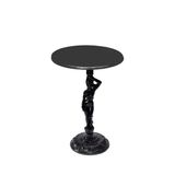 Bistro Döküm Ayak Çipa Angel Masa - (Werzalit, Wermodin Ve Allzalit Tabla 60 Cm Çap) - Siyah