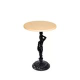 Bistro Döküm Ayak Çipa Angel Masa - (Werzalit, Wermodin Ve Allzalit Tabla 70 Cm Çap) - Akçaağaç