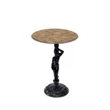 Bistro Döküm Ayak Çipa Angel Masa - (Werzalit, Wermodin Ve Allzalit Tabla 70 Cm Çap) - Edgy Wood