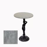 Bistro Döküm Ayak Çipa Angel Masa - (Werzalit, Wermodin Ve Allzalit Tabla 70 Cm Çap) - Light Temperado
